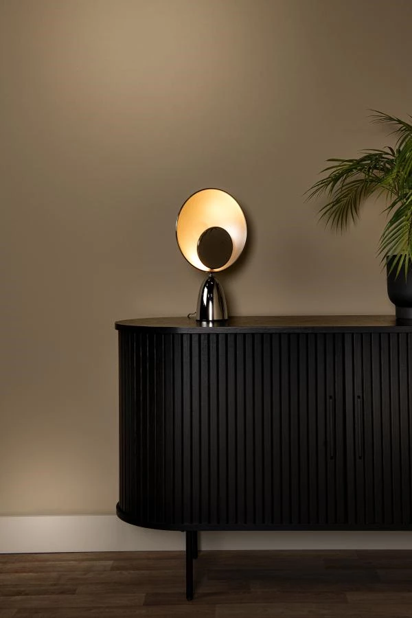 Lucide CASTAMAR - Table lamp - Ø 25,5 cm - LED - 1x8W 2100K - Chrome - atmosphere 1